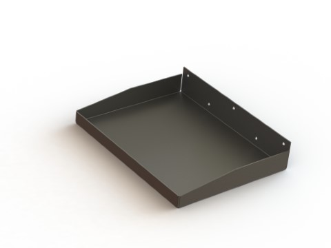 CAD render of medical tray